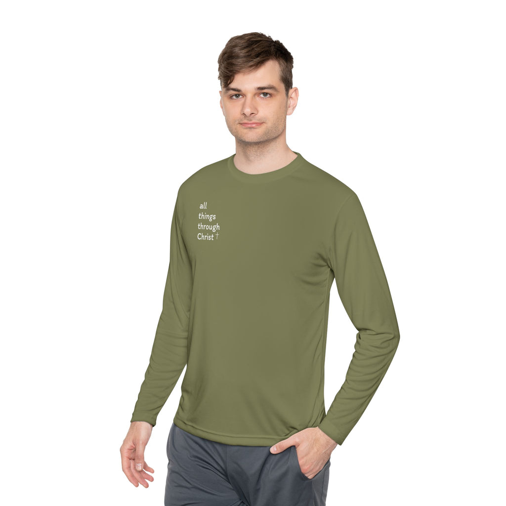 All Things Through Christ - Unisex Lightweight Long Sleeve Tee