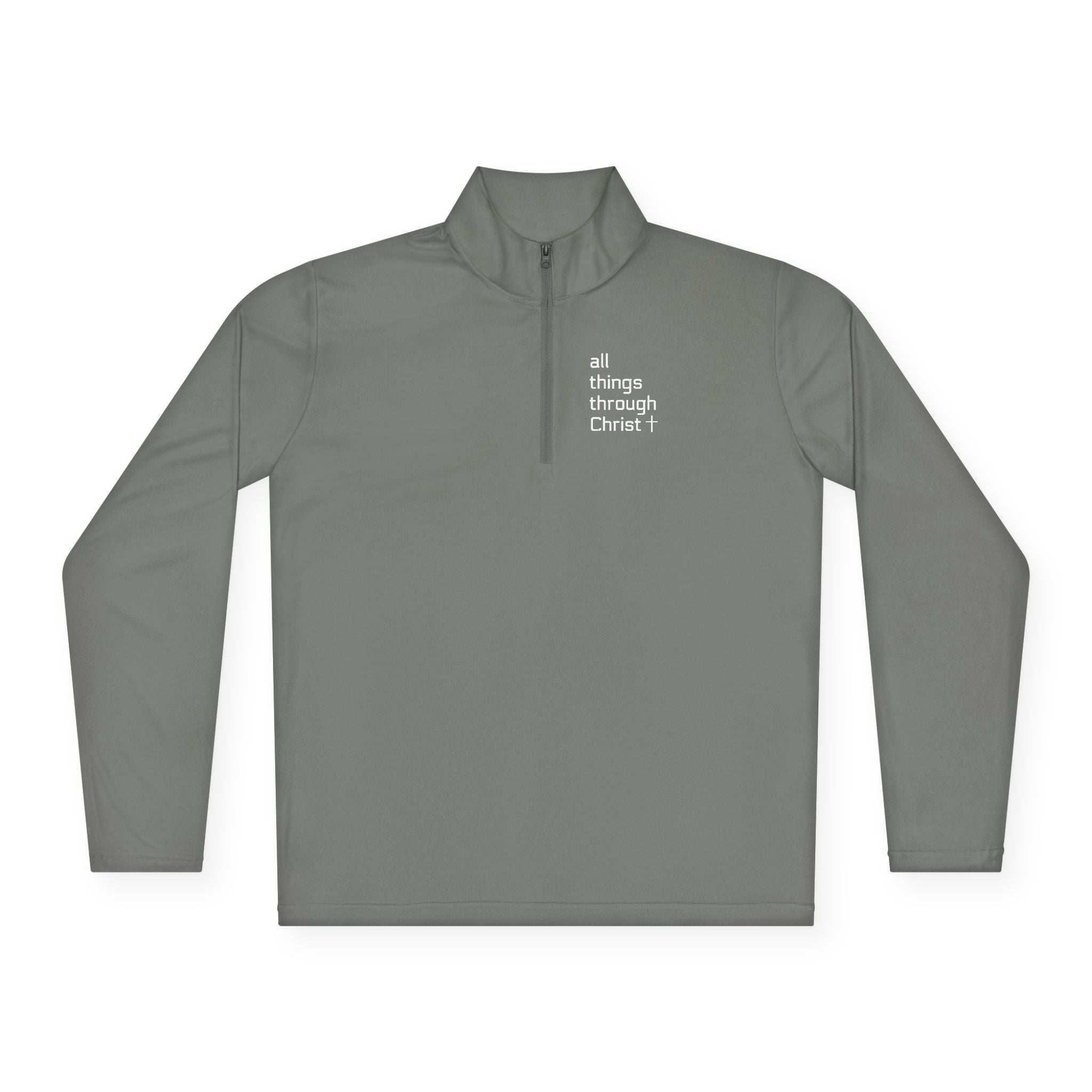 Men's: All Things Through Christ - Quarter-Zip Pullover
