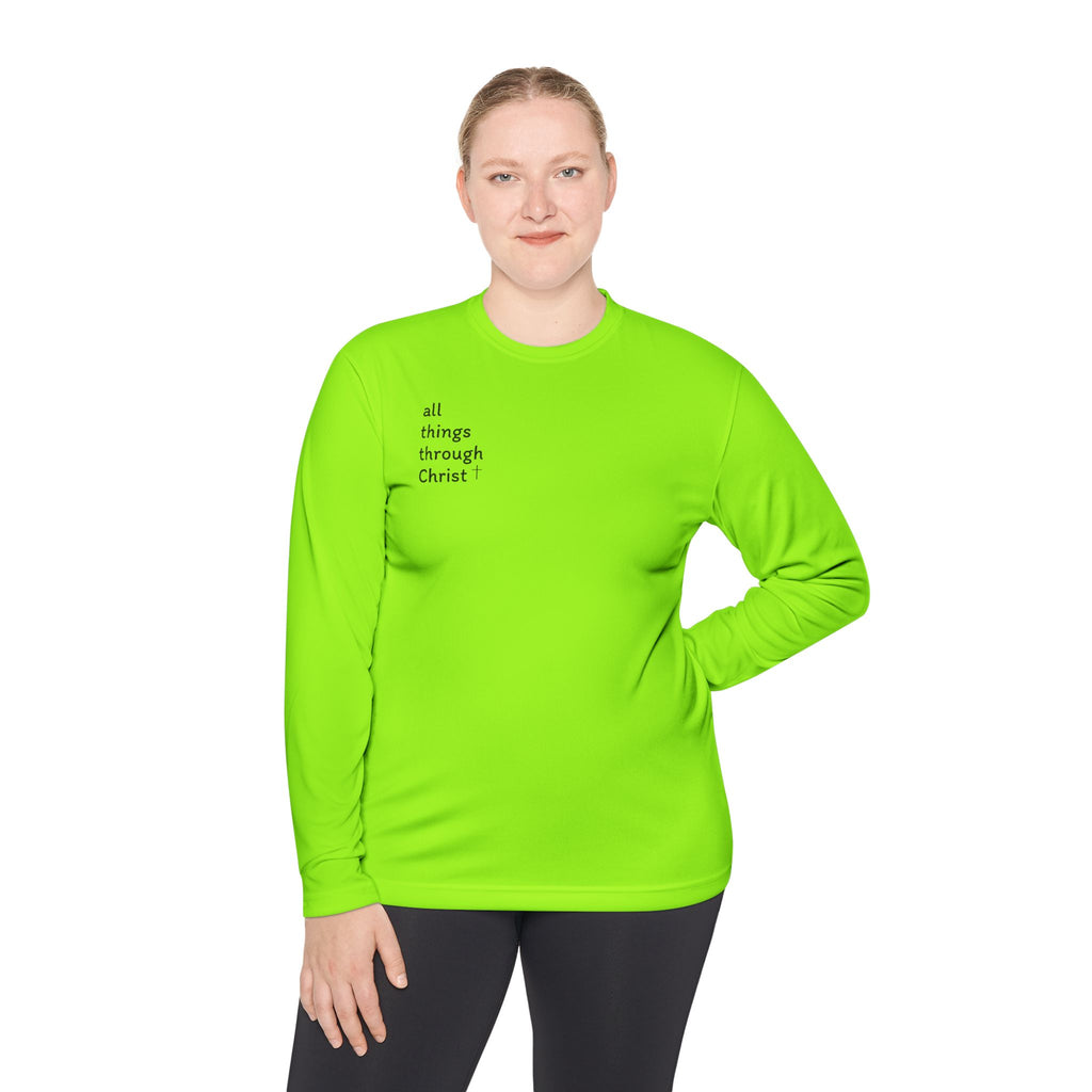 All Things Through Christ - Unisex Lightweight Long Sleeve Tee