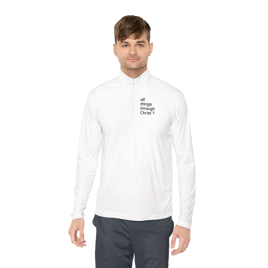 Men's: All Things Through Christ - Quarter-Zip Pullover