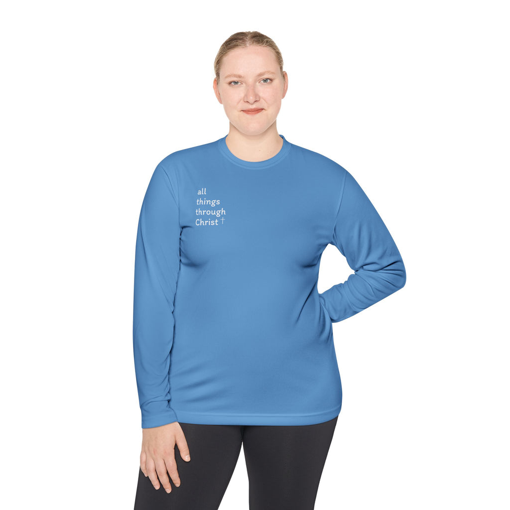All Things Through Christ - Unisex Lightweight Long Sleeve Tee