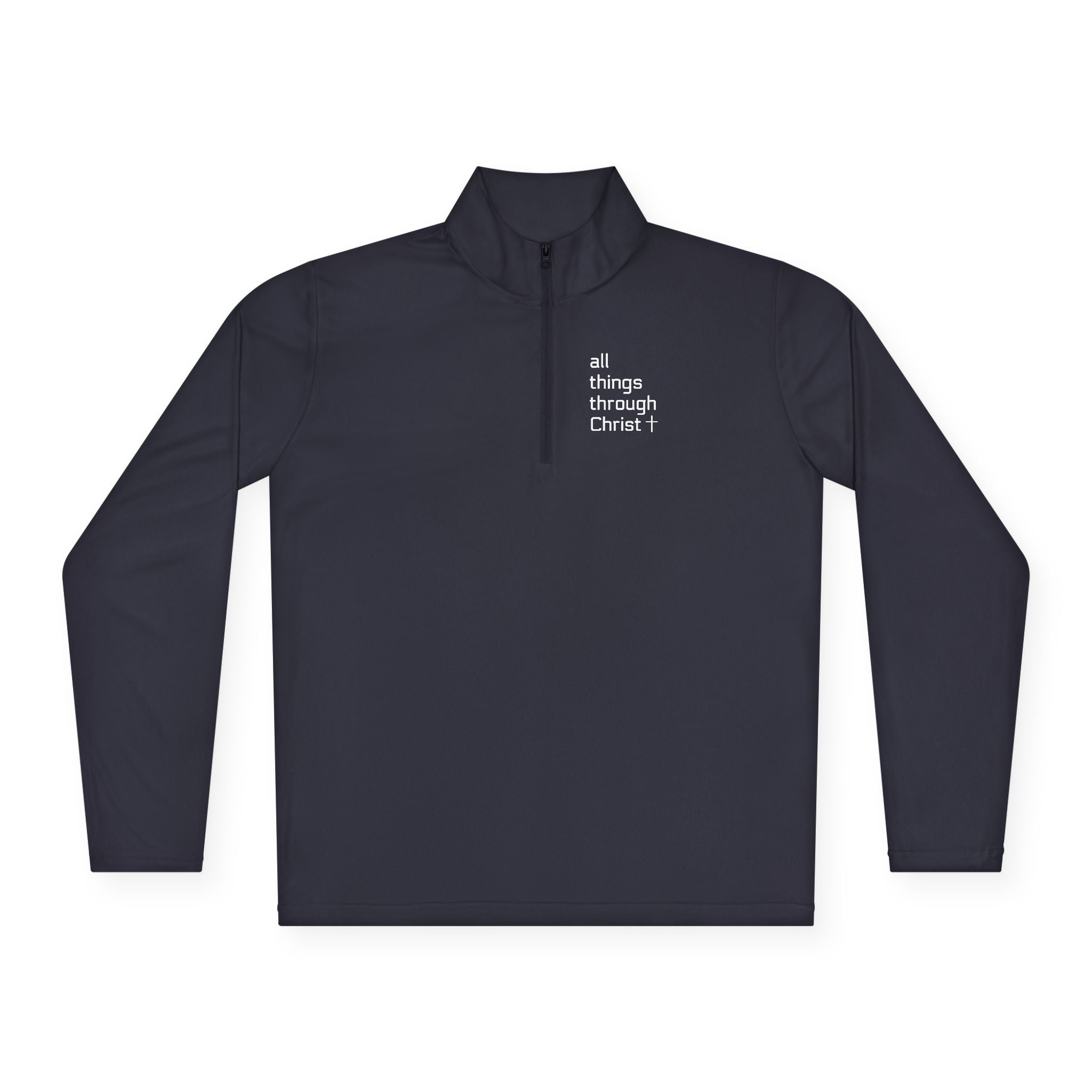 Men's: All Things Through Christ - Quarter-Zip Pullover