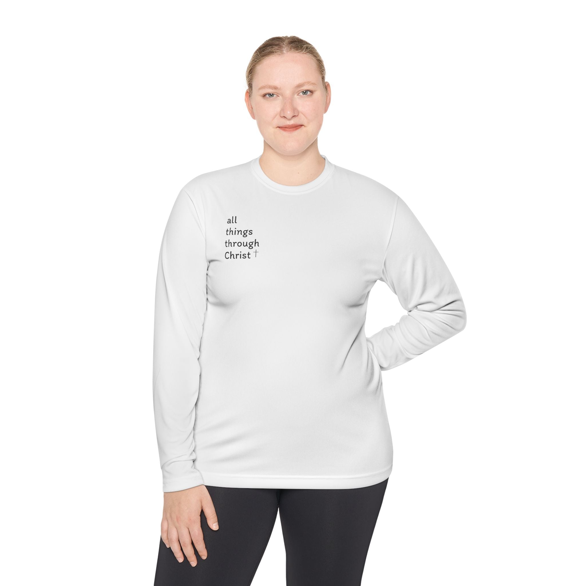 All Things Through Christ - Unisex Lightweight Long Sleeve Tee