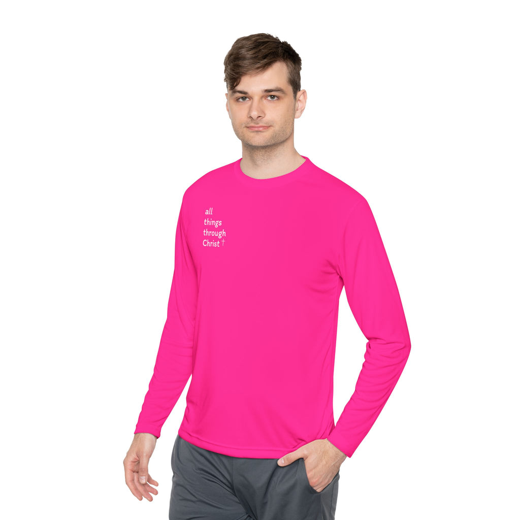 All Things Through Christ - Unisex Lightweight Long Sleeve Tee