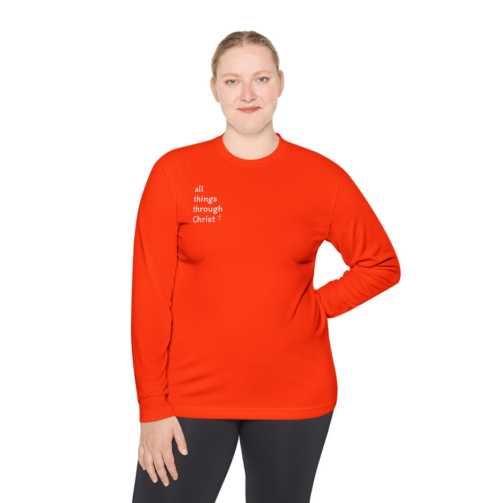 All Things Through Christ - Unisex Lightweight Long Sleeve Tee