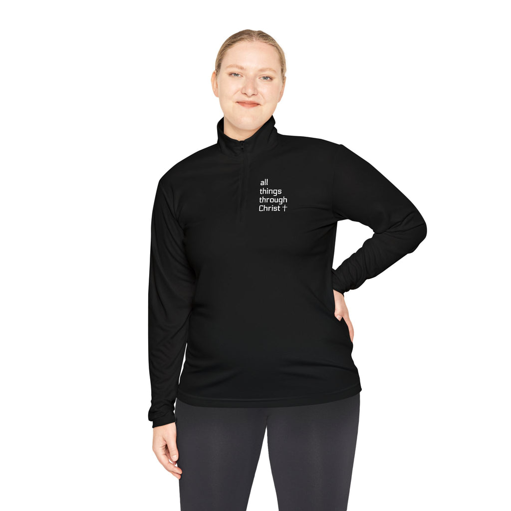 Men's: All Things Through Christ - Quarter-Zip Pullover