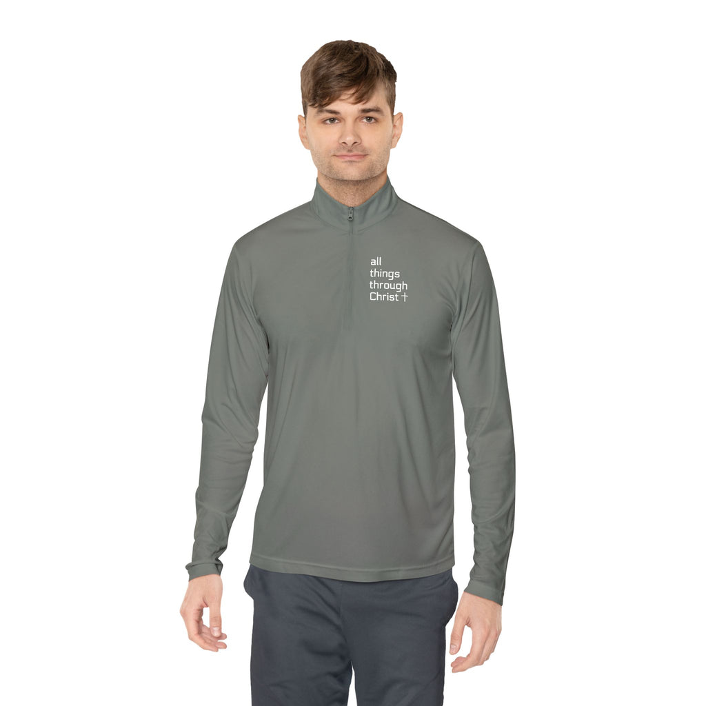 Men's: All Things Through Christ - Quarter-Zip Pullover