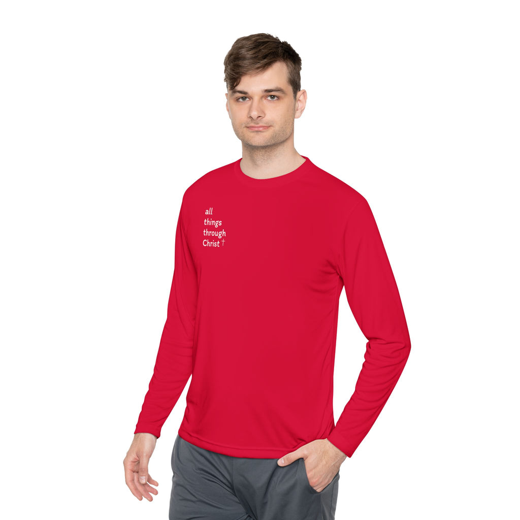 All Things Through Christ - Unisex Lightweight Long Sleeve Tee