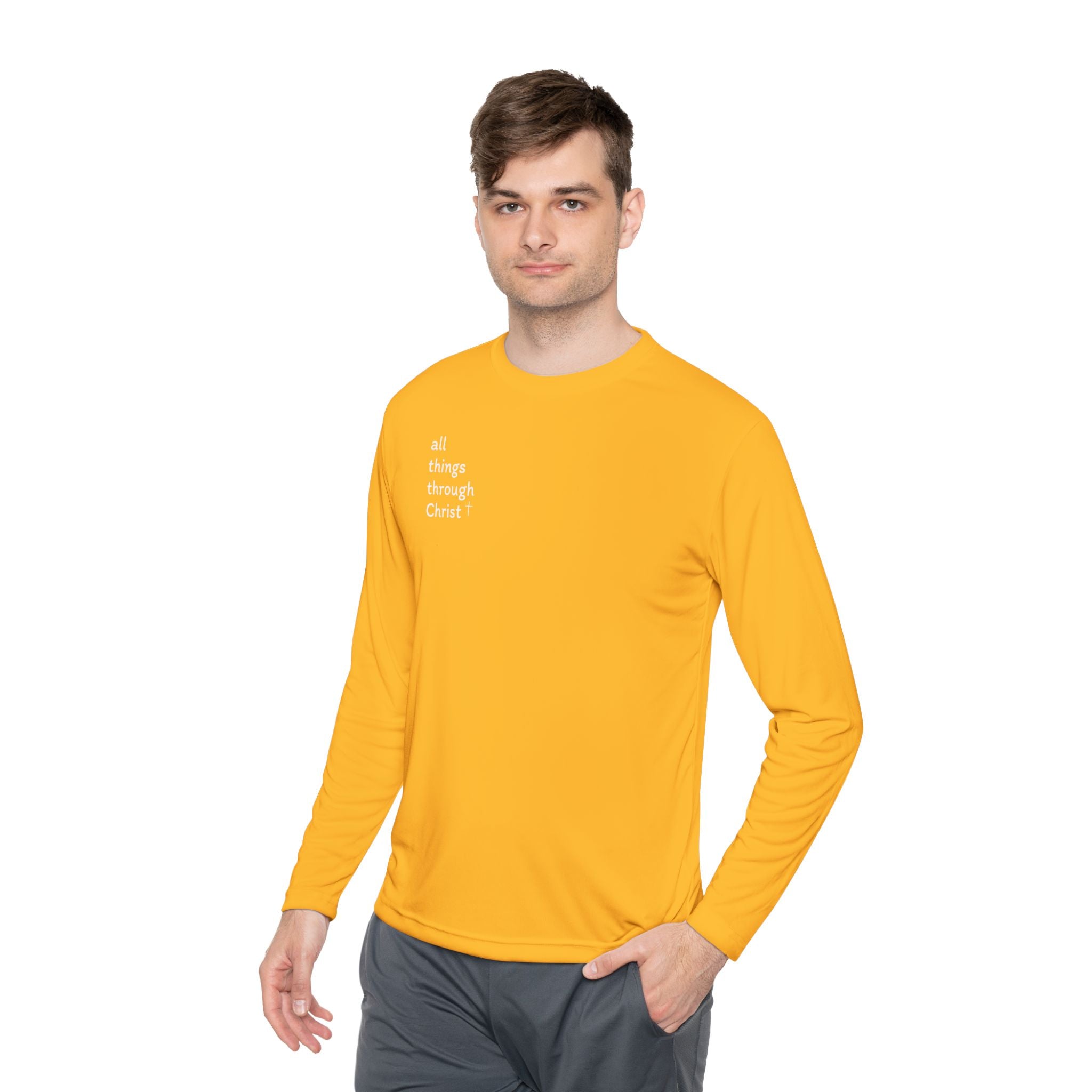 All Things Through Christ - Unisex Lightweight Long Sleeve Tee