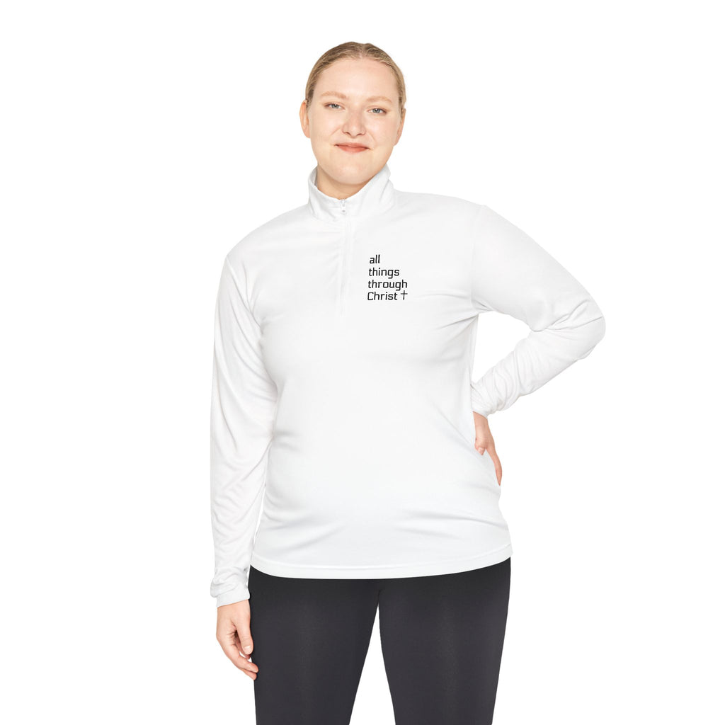 Men's: All Things Through Christ - Quarter-Zip Pullover