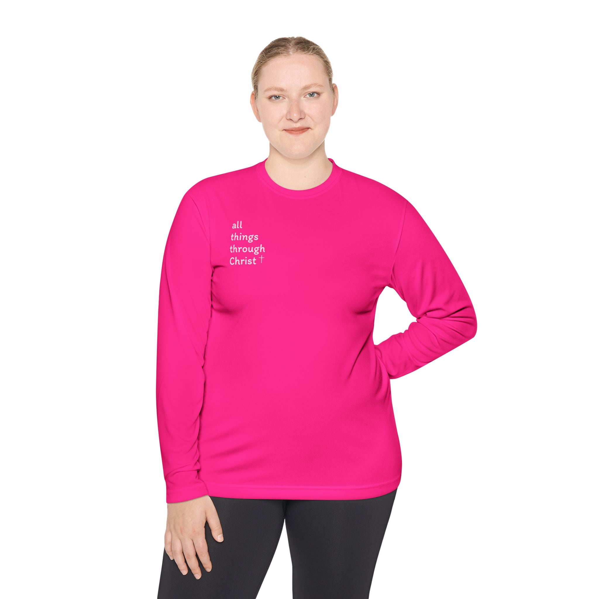 All Things Through Christ - Unisex Lightweight Long Sleeve Tee