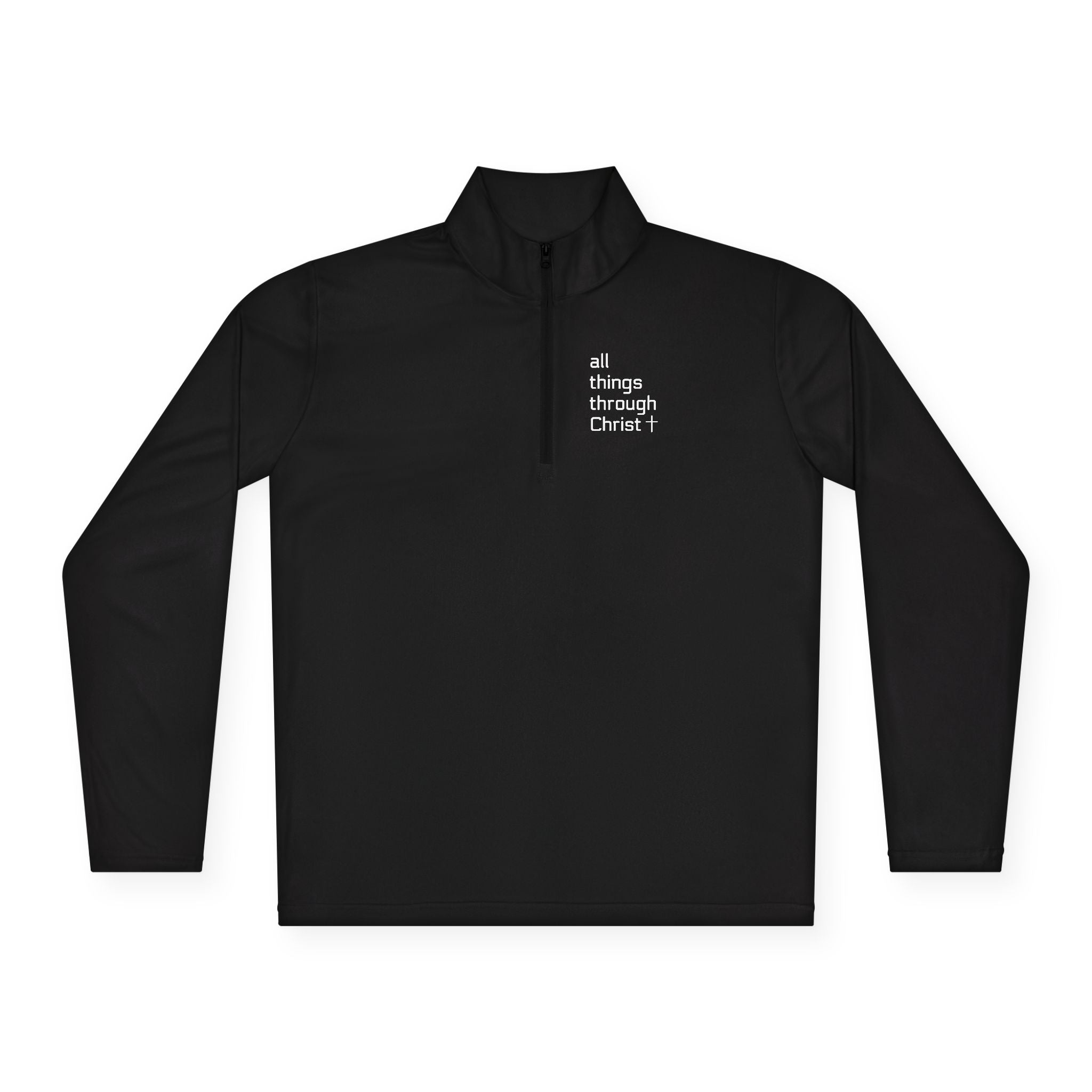 Men's: All Things Through Christ - Quarter-Zip Pullover