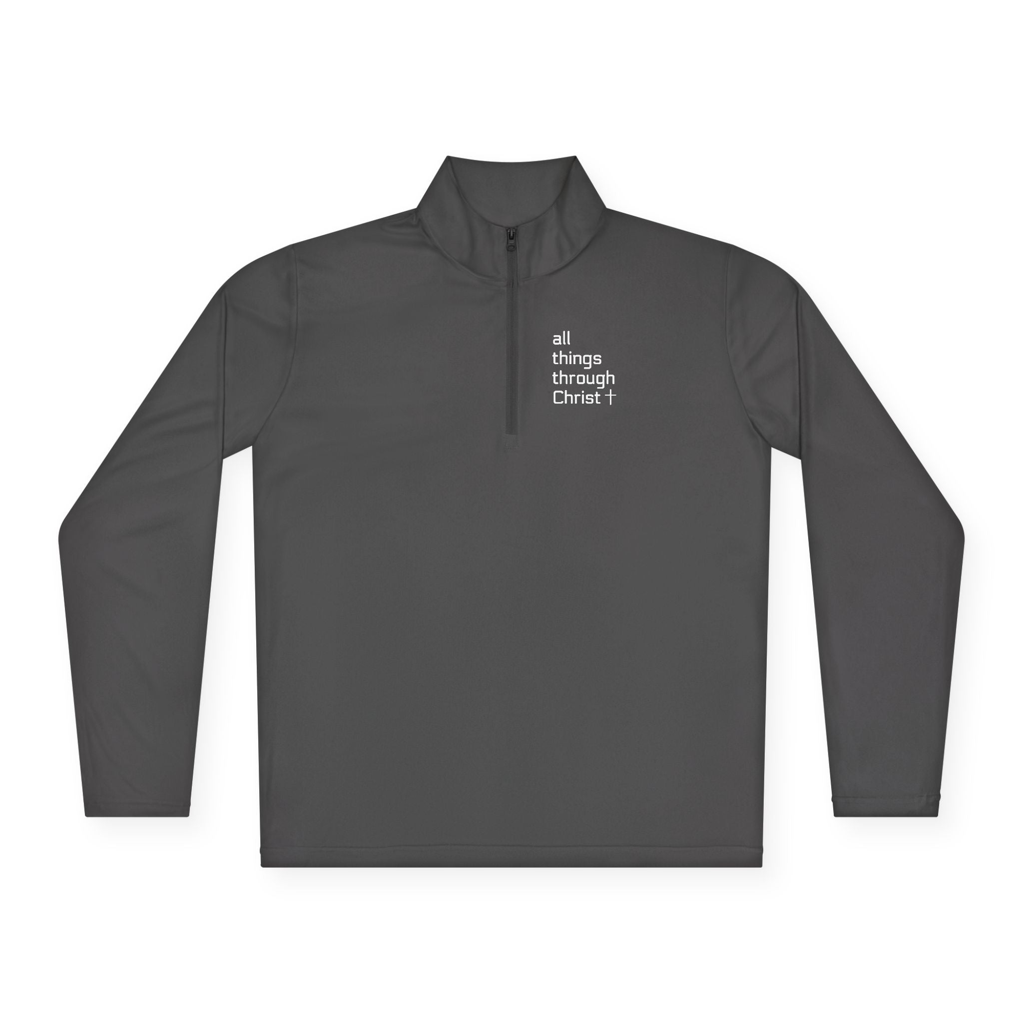 Men's: All Things Through Christ - Quarter-Zip Pullover