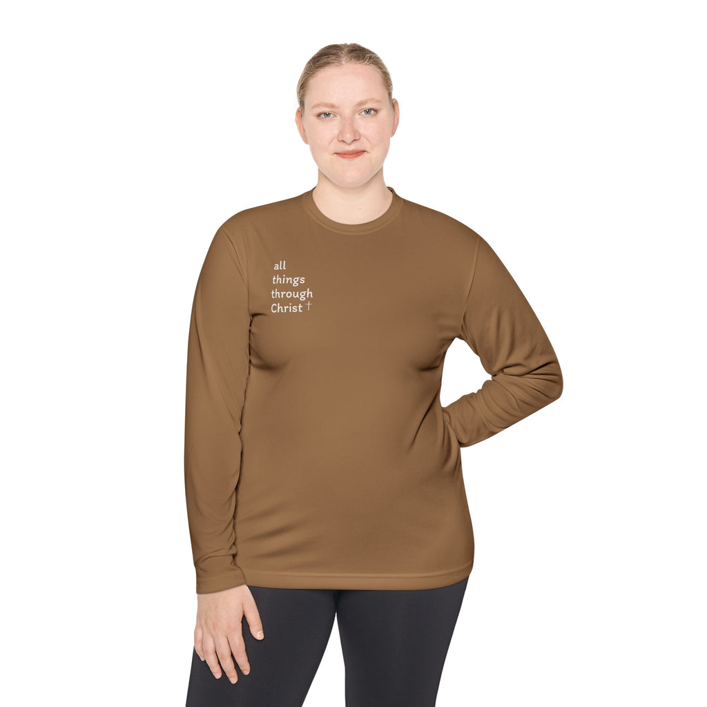 All Things Through Christ - Unisex Lightweight Long Sleeve Tee
