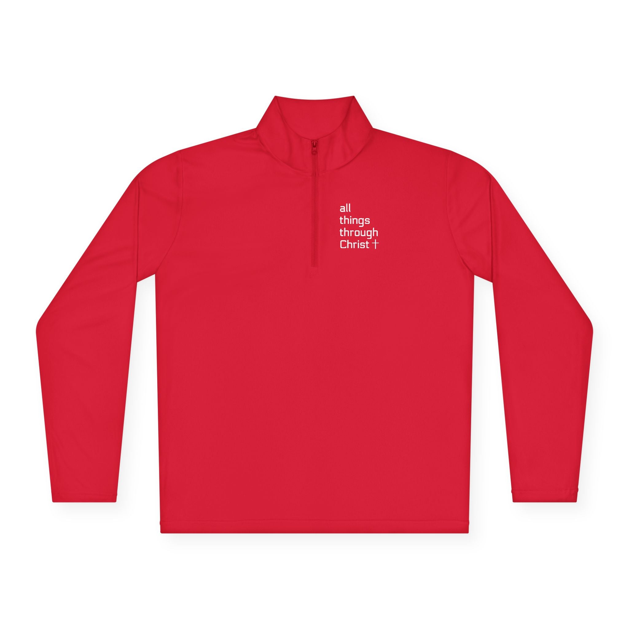 Men's: All Things Through Christ - Quarter-Zip Pullover