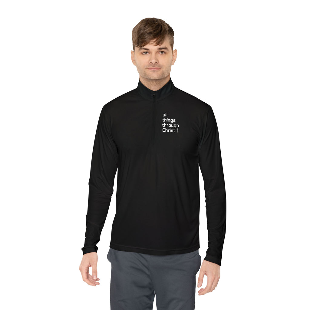 Men's: All Things Through Christ - Quarter-Zip Pullover
