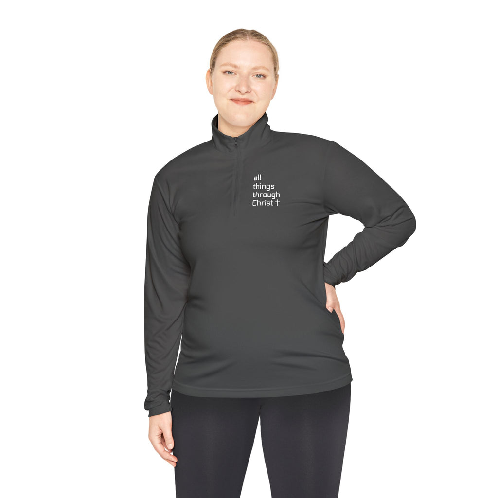 Men's: All Things Through Christ - Quarter-Zip Pullover